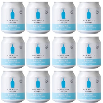 Blue Bottle Coffee Organic Cold Brew Coffee, Bright, Can, Case
